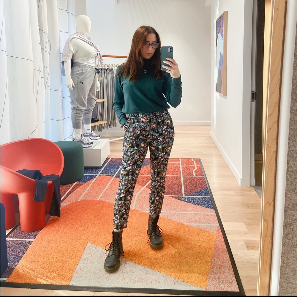 Floral Skinny Pants